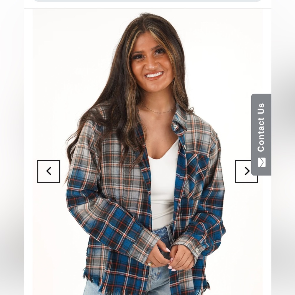 XL “mixed media” plaid flannel NWT